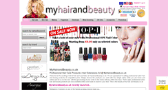 Desktop Screenshot of myhairandbeauty.co.uk